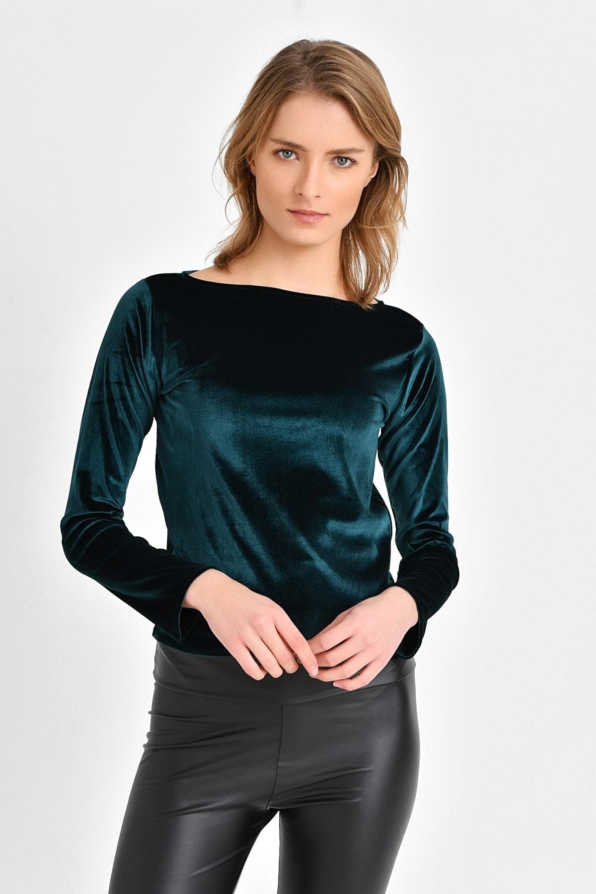 YEŞİL KADİFE BODY - 2
