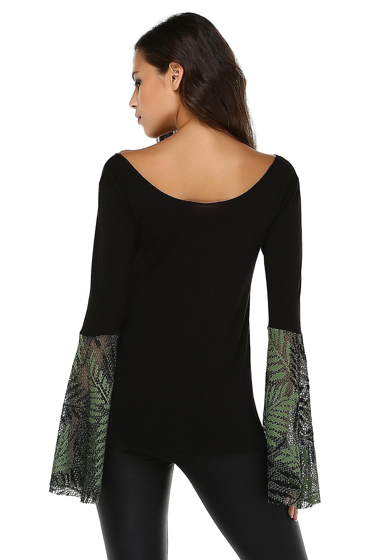 BORDO FİLE KOL DETAYLI BLUZ - 5