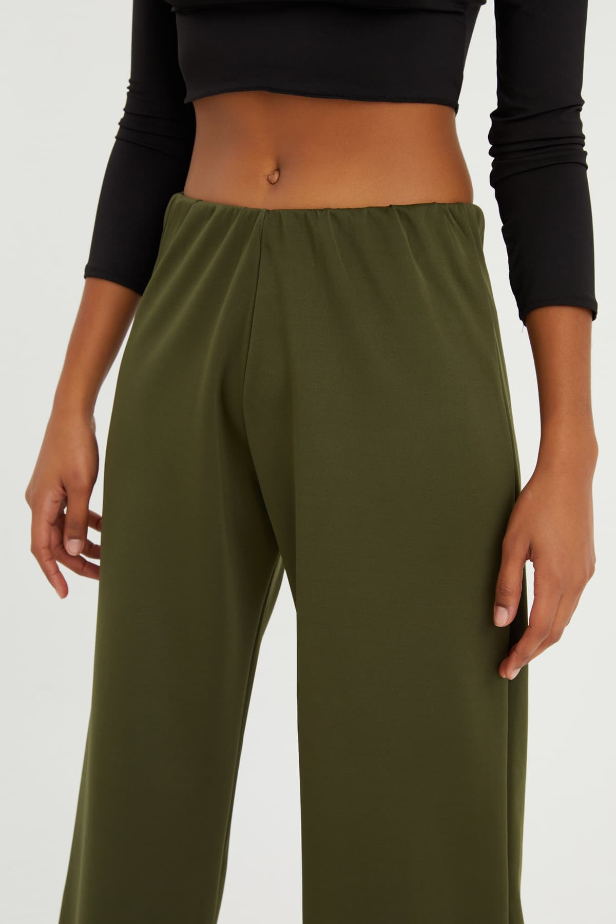 HAKİ BOL PAÇA PANTOLON - 3