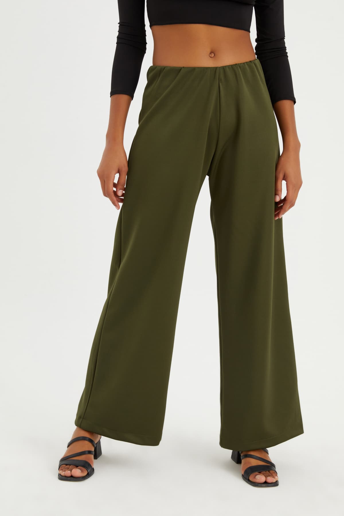 HAKİ BOL PAÇA PANTOLON - 2