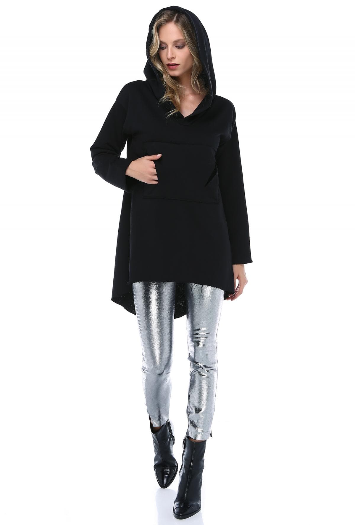 CEPLİ KAPŞONLU SWEATSHIRT