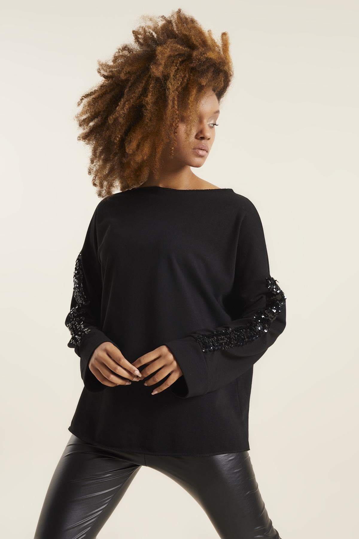 KOL DETAY SWEATSHIRT  - 2