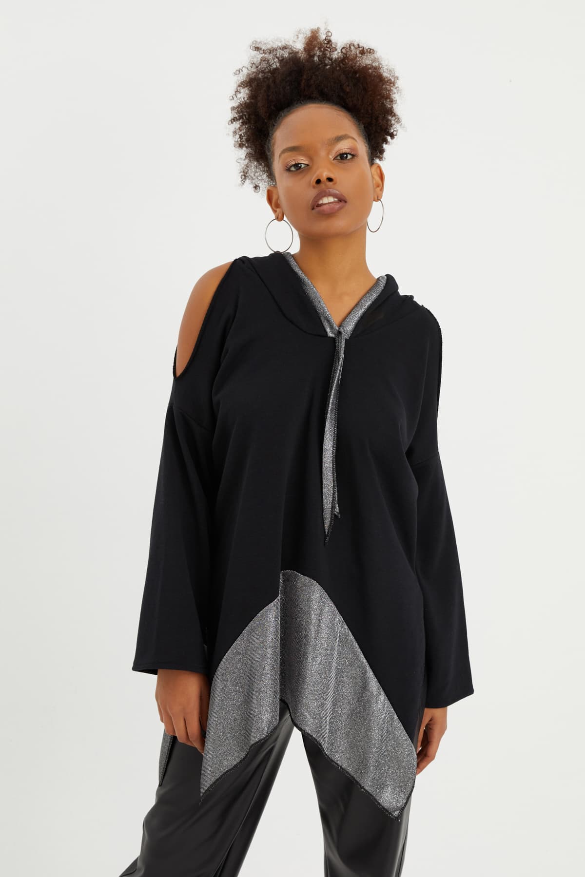 OMUZ DETAY SWEATSHİRT  - 4