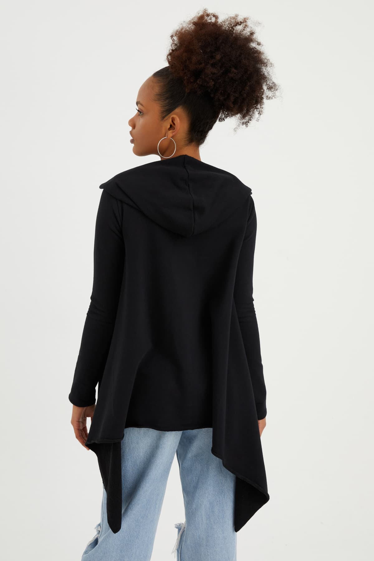 SİYAH SALAŞ SWEATSHIRT  - 4