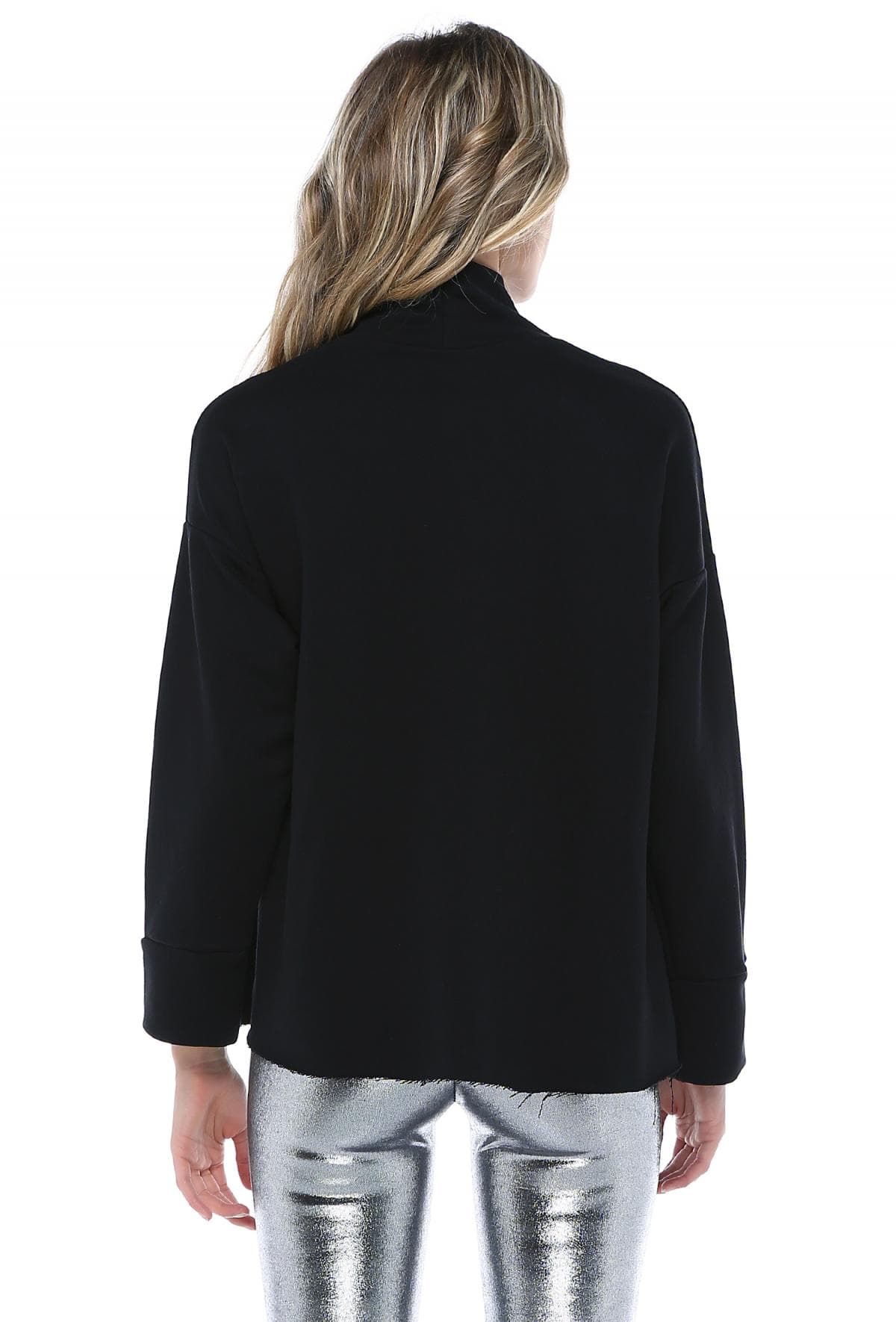 ÖNÜ KESİKLİ TÜLLÜ SWEATSHIRT - 3
