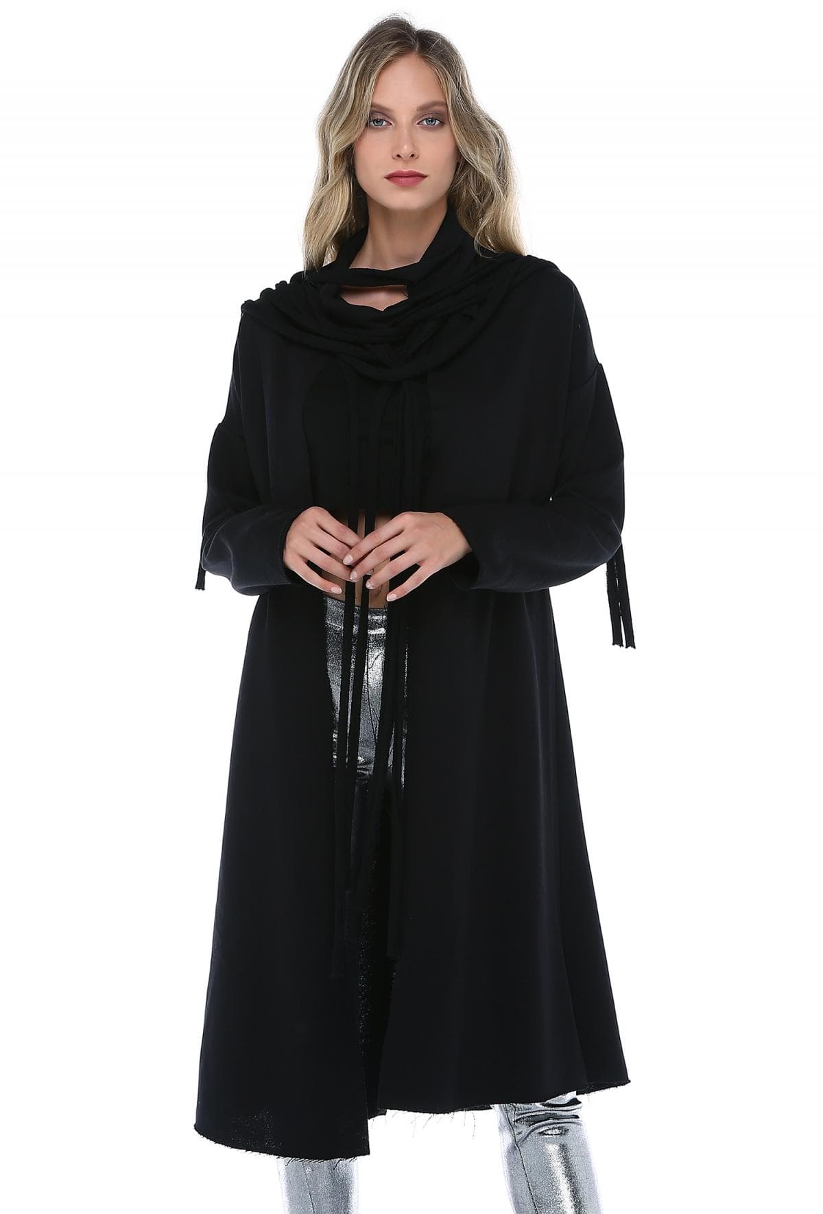 YAKA DETAYLI UZUN HIRKA   - 3