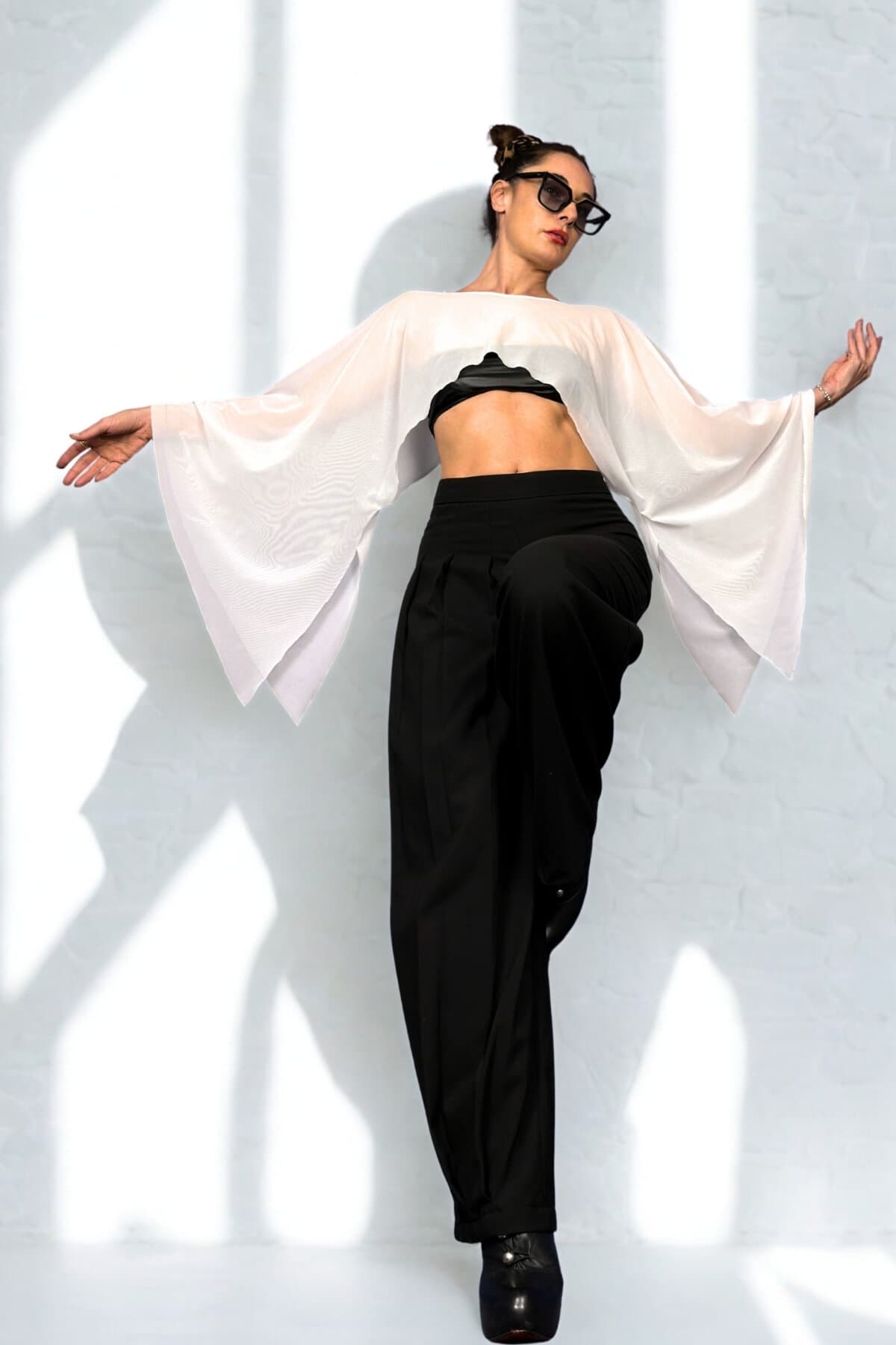 EKRU YARASA BLUZ BOLERO - 3