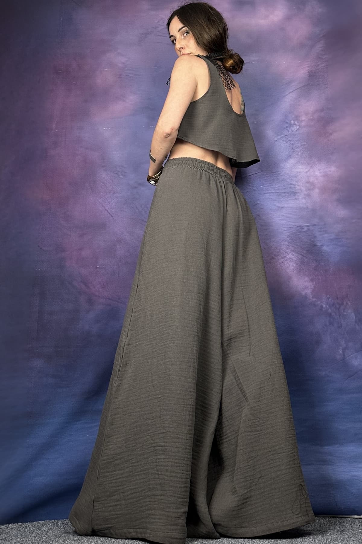 GENİŞ KESİM BAMBU PANTOLON - 3