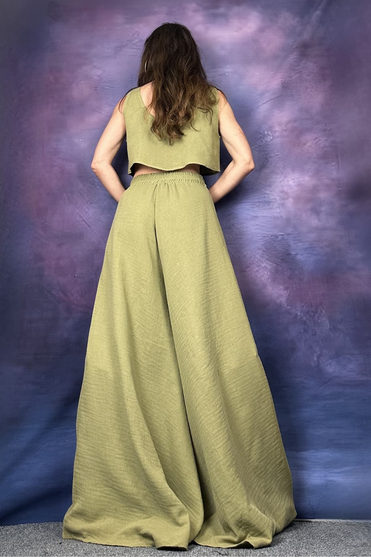 GENİŞ KESİM BAMBU PANTOLON - 3