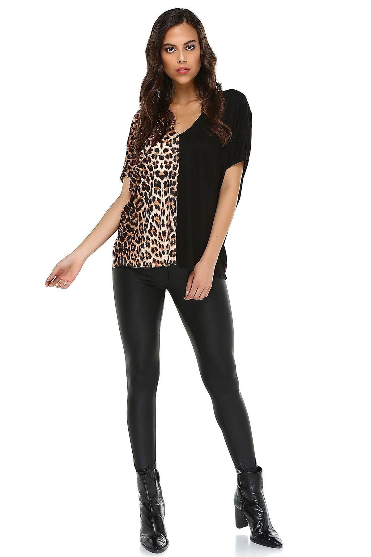 LEOPAR DESENLİ TUNİK  
