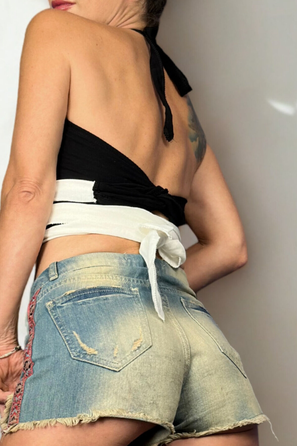 BAĞLAMALI PAMUK CROP BÜSTİYER