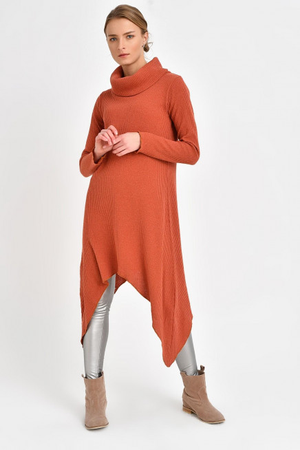 ASİMETRİK YÜNLÜ TUNİK 