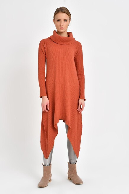 ASİMETRİK YÜNLÜ TUNİK 