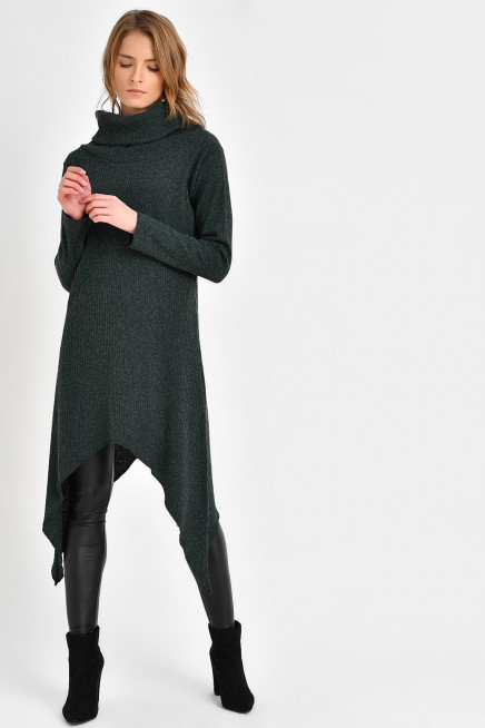 ASİMETRİK YÜNLÜ TUNİK 