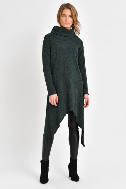 ASİMETRİK YÜNLÜ TUNİK 