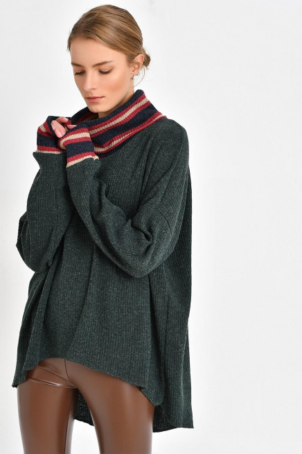 BOĞAZLI TRİKO  YÜNLÜ KAZAK 