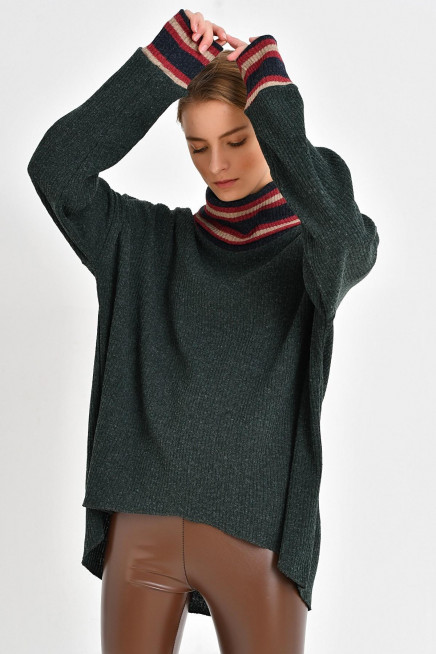 BOĞAZLI TRİKO  YÜNLÜ KAZAK 