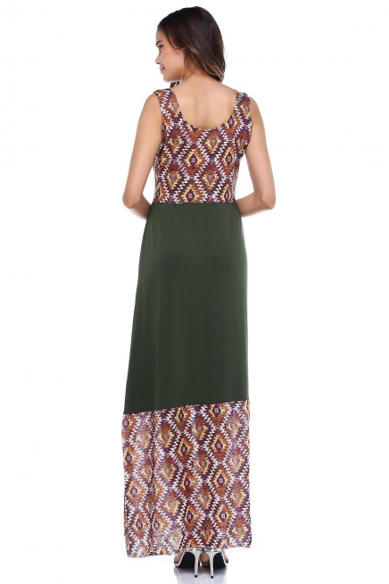 ETNİK DESENLİ ELBİSE  