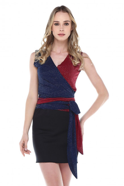 HAFİF SİMLİ ANVELOP BLUZ 