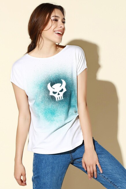 KURUKAFA DESEN T-SHIRT   