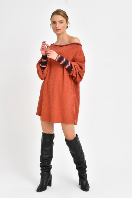 SALAŞ YÜNLÜ TUNİK ELBİSE 