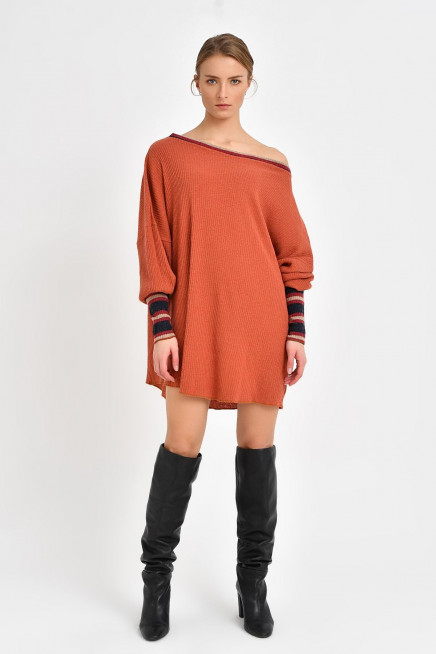 SALAŞ YÜNLÜ TUNİK ELBİSE 