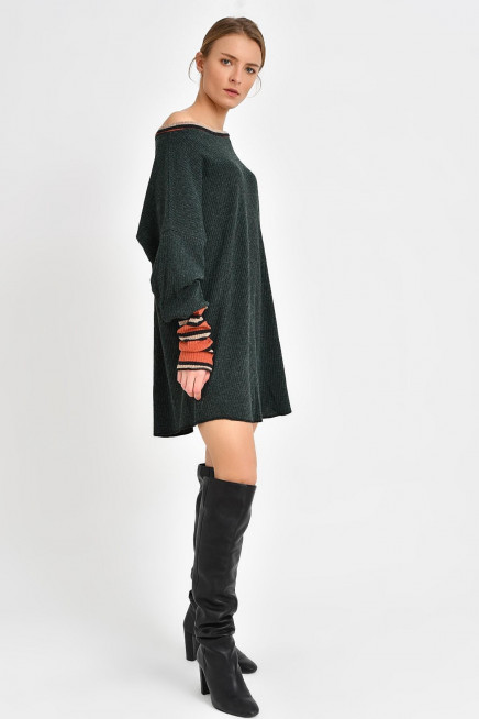 SALAŞ YÜNLÜ TUNİK ELBİSE 