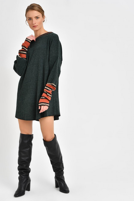 SALAŞ YÜNLÜ TUNİK ELBİSE 