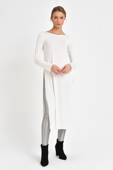 YIRTMAÇLI TRİKO TUNİK 