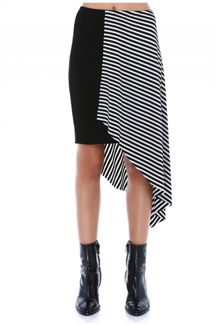 ASİMETRİK KESİM ÇİFT KAT ETEK 