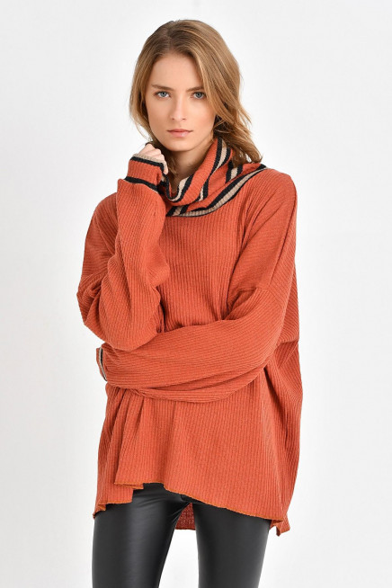 BOĞAZLI TRİKO YÜNLÜ KAZAK 