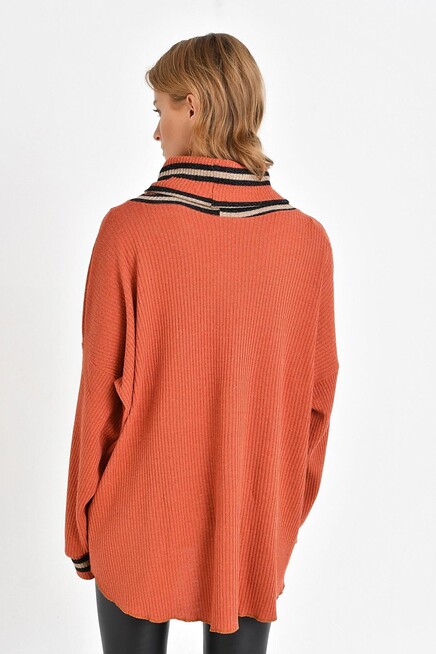 BOĞAZLI TRİKO YÜNLÜ KAZAK 