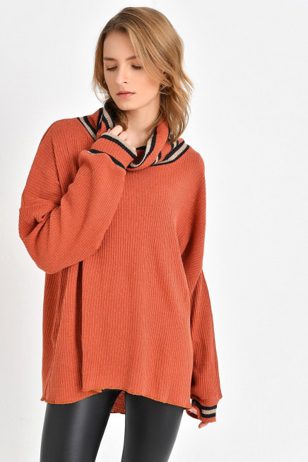 BOĞAZLI TRİKO YÜNLÜ KAZAK 