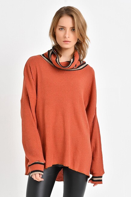 BOĞAZLI TRİKO YÜNLÜ KAZAK 