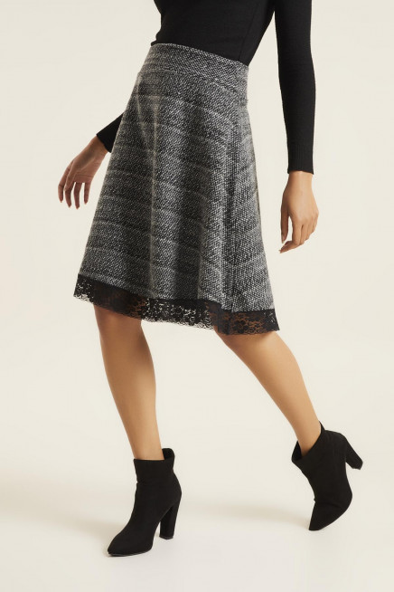 DANTEL DETAYLI ÖRME ETEK 