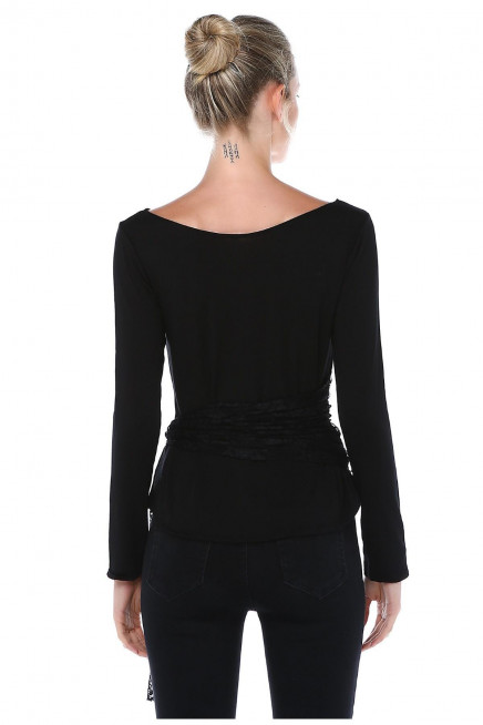 DANTEL KEMERLİ BLUZ 