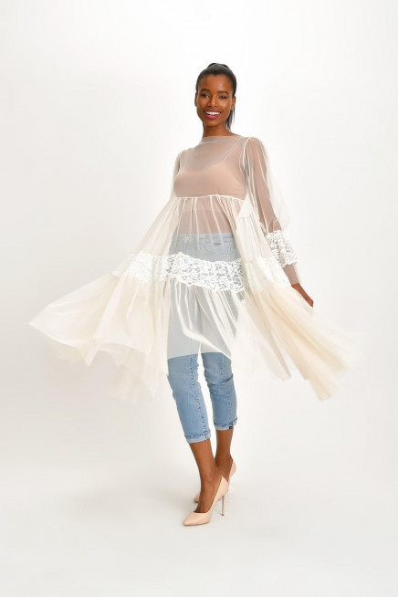 DANTELLİ TÜL TUNİK ELBİSE 