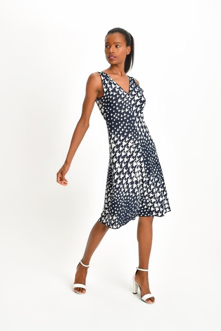 DESENLİ KREP ELBİSE 