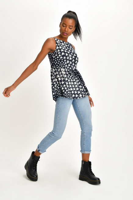 DESENLİ KREP TUNİK 