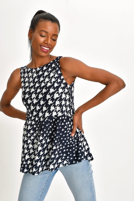 DESENLİ KREP TUNİK 