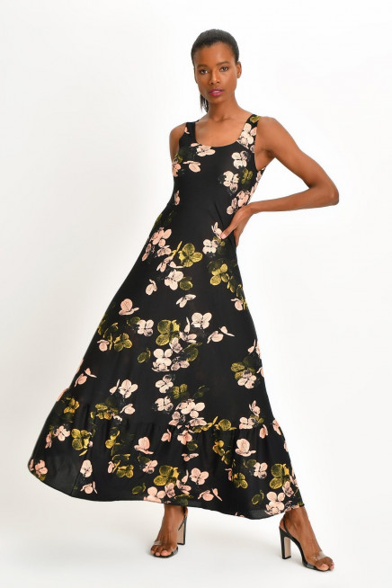 DESENLİ MAXİ ELBİSE 