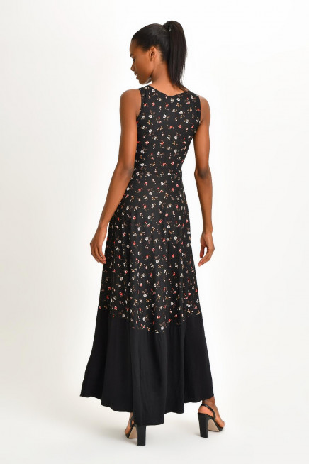 DESENLİ MAXİ ELBİSE 