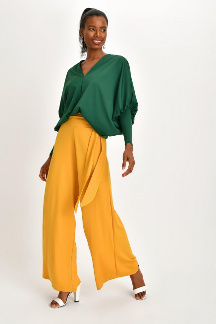 GENİŞ KESİM KREP BLUZ 