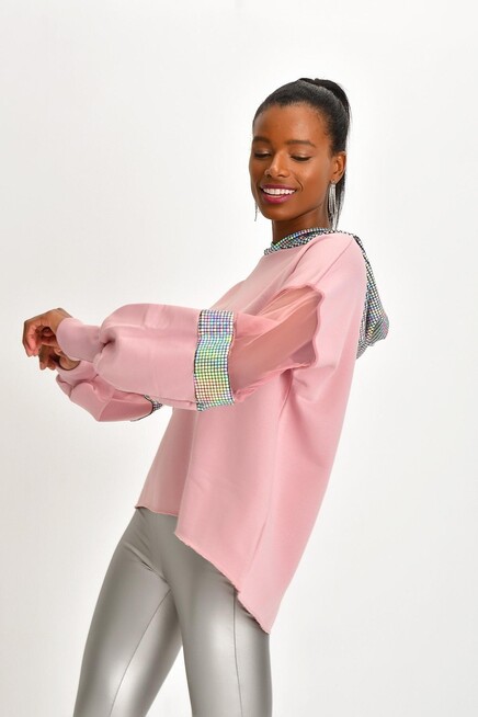 IŞILTILI SWEATSHIRT 