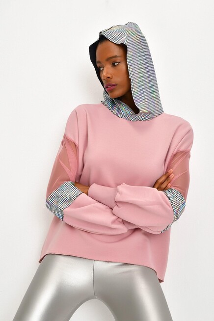 IŞILTILI SWEATSHIRT 