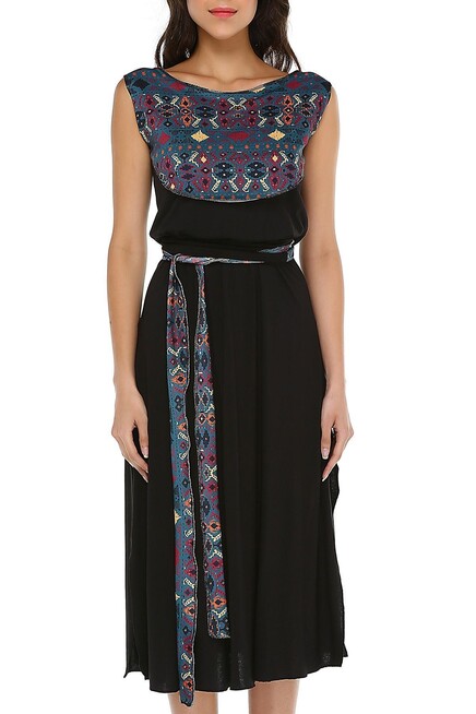 MİDİ VİSKON ELBİSE  