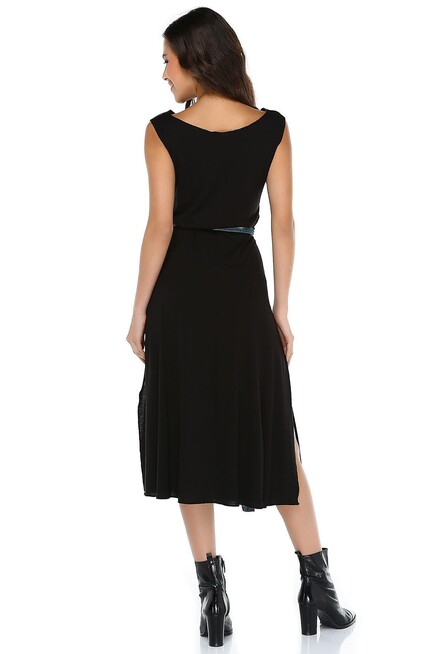 MİDİ VİSKON ELBİSE  