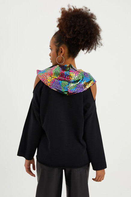 OMUZ DETAYLI SWEATSHIRT 