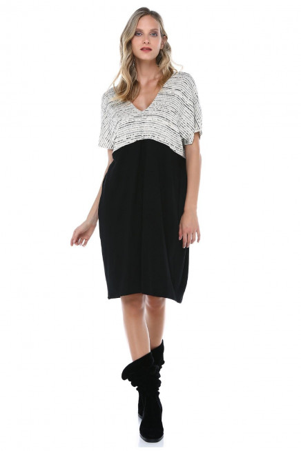 ROBADAN GENİŞ KESİM ELBİSE  