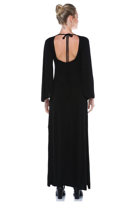 SIRT DEKOLTELİ MAXİ ELBİSE 